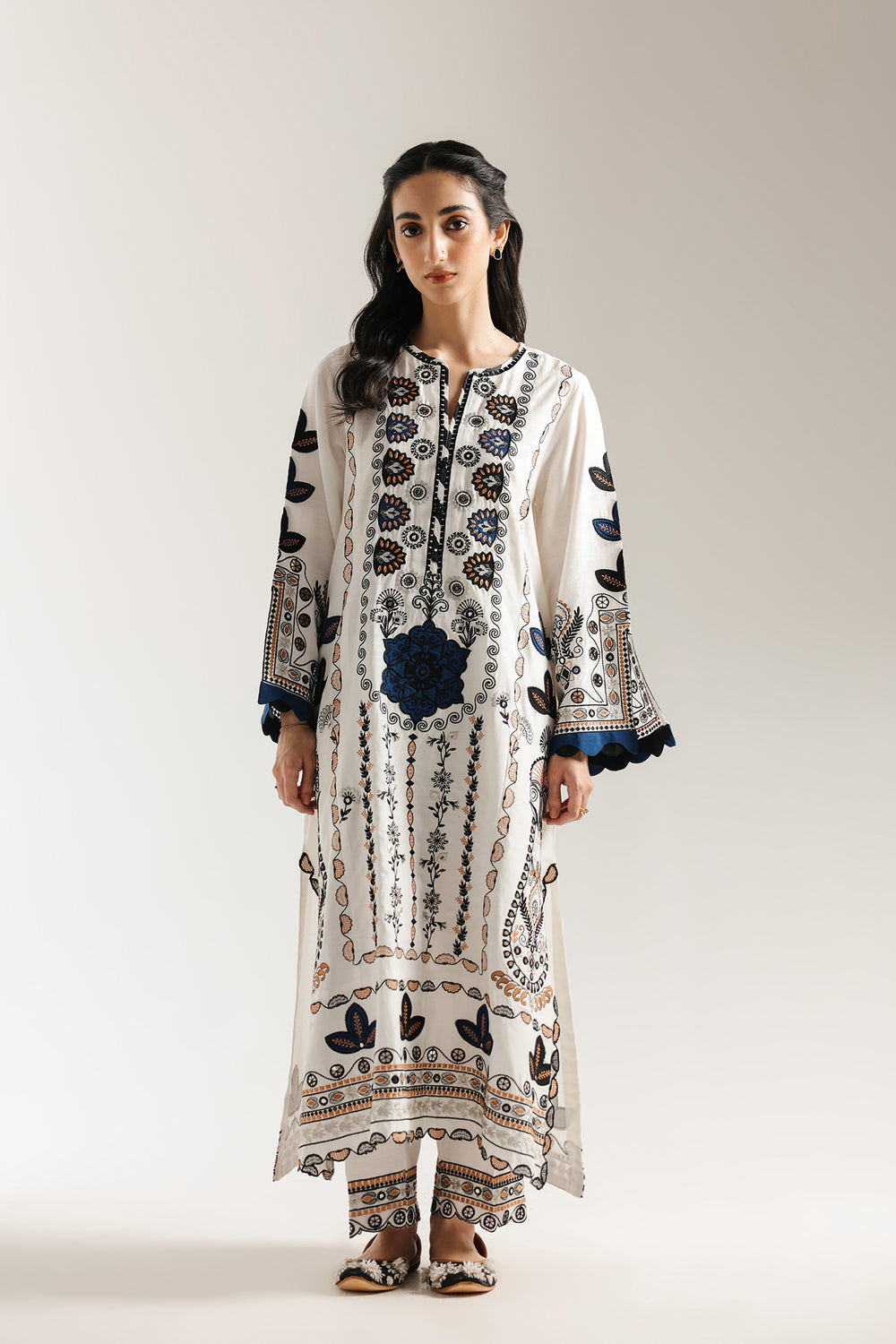 Ethnic | Rozana Collection 25 | Embroidered Dress 10A - by Libasekhas UK - Registered Vendor of : Ethnic - 100% Original Designer Dress