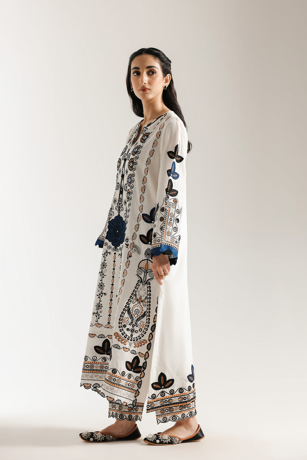 Ethnic | Rozana Collection 25 | Embroidered Dress 10A - by Libasekhas UK - Registered Vendor of : Ethnic - 100% Original Designer Dress