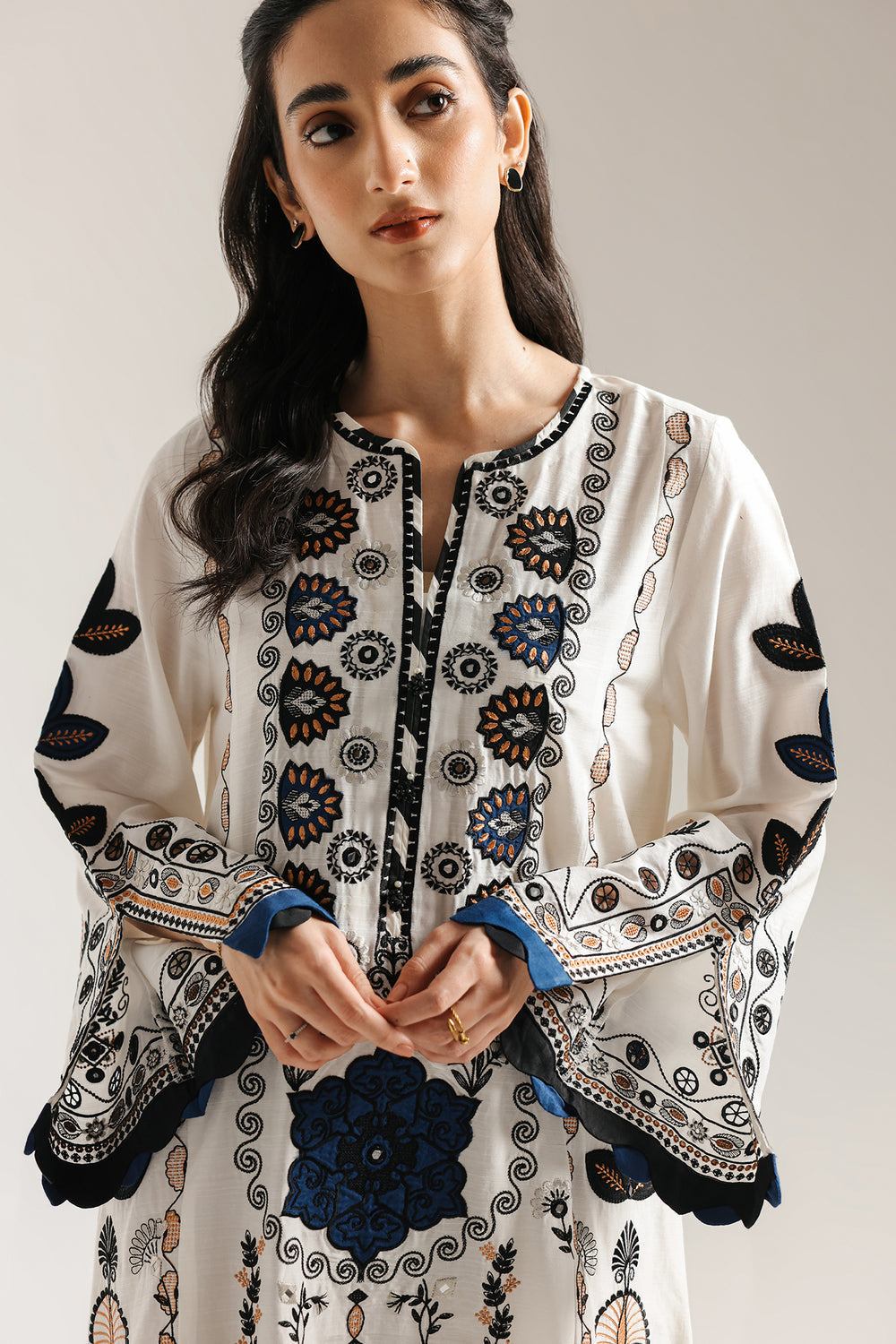 Ethnic | Rozana Collection 25 | Embroidered Dress 10A - by Libasekhas UK - Registered Vendor of : Ethnic - 100% Original Designer Dress