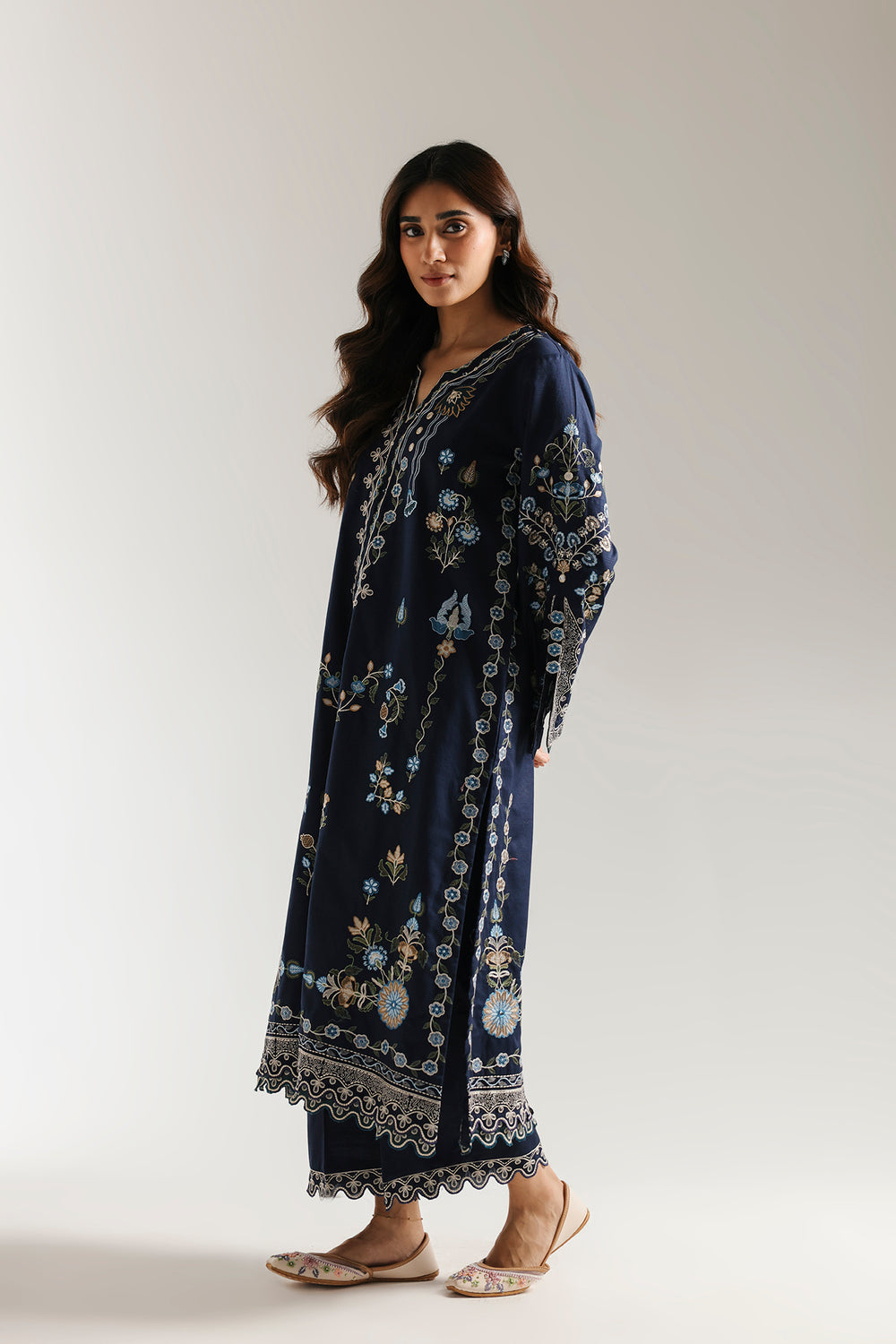Ethnic | Rozana Collection 25 | Embroidered Dress 09A - by Libasekhas UK - Registered Vendor of : Ethnic - 100% Original Designer Dress