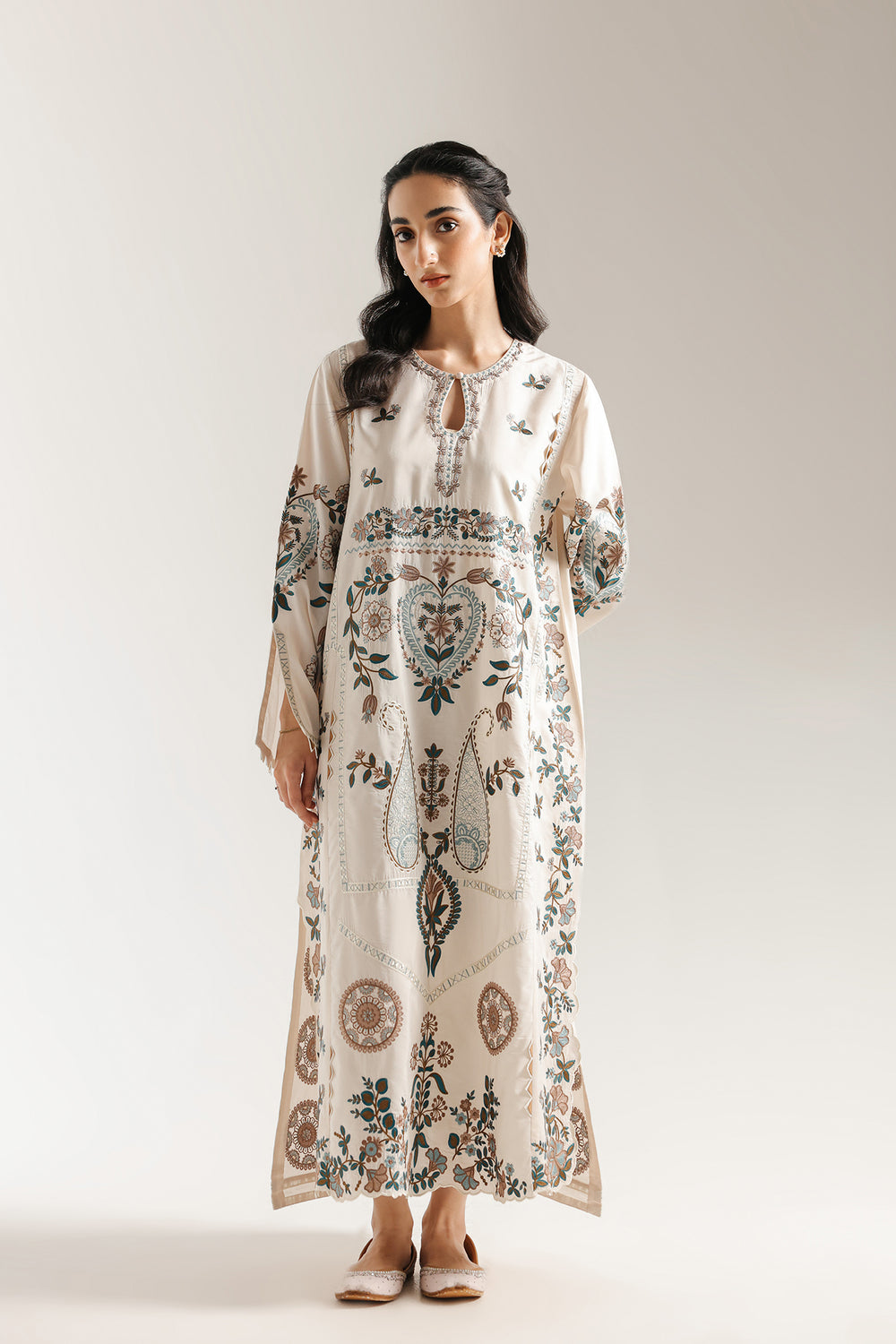 Ethnic | Rozana Collection 25 | Embroidered Dress 02A - by Libasekhas UK - Registered Vendor of : Ethnic - 100% Original Designer Dress