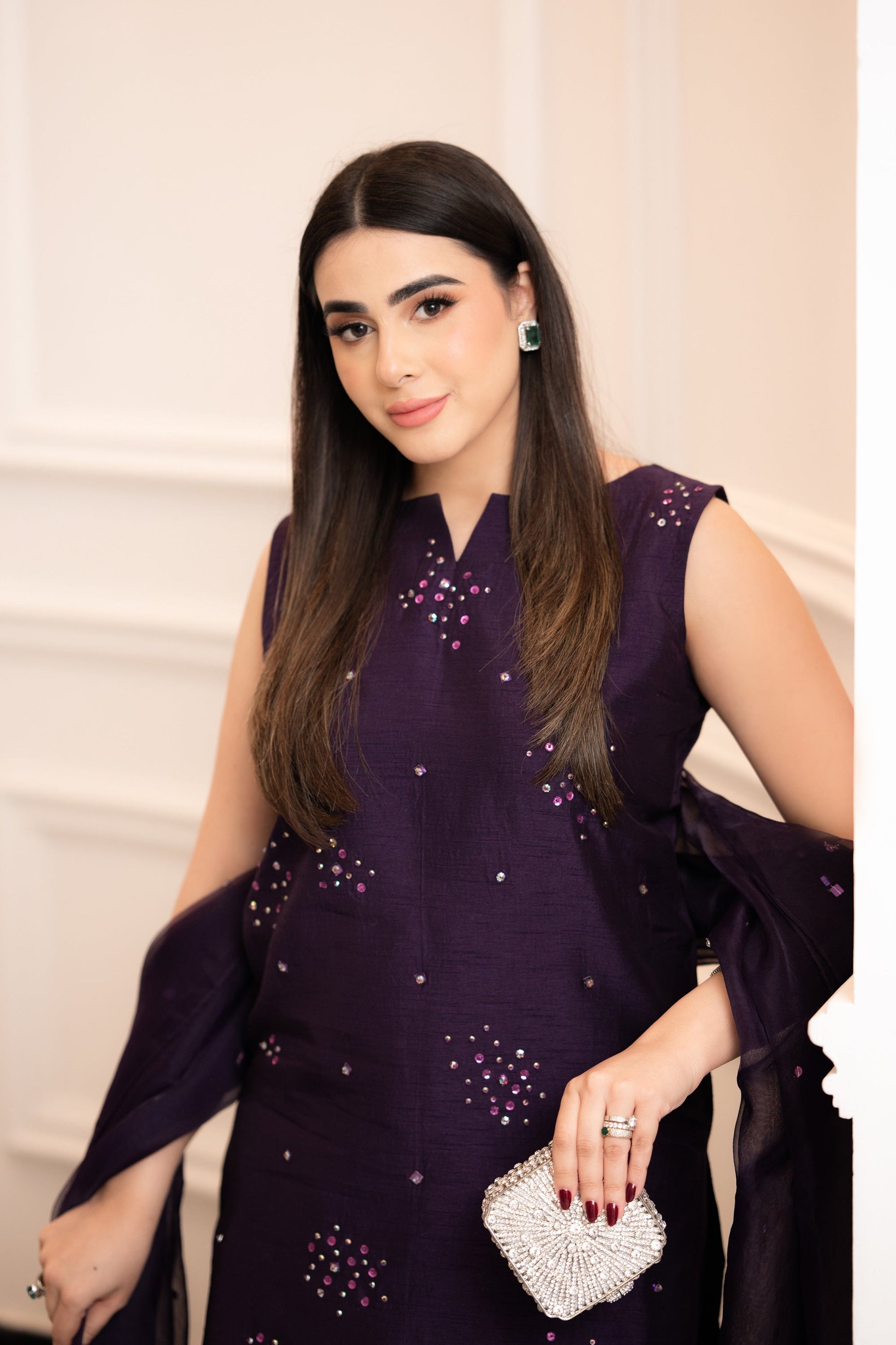 Hana | Signature Series | Amethyst Glow - by - Libasekhas UK - Registered Vendor of : Hana - 100% Original Designer Dresss