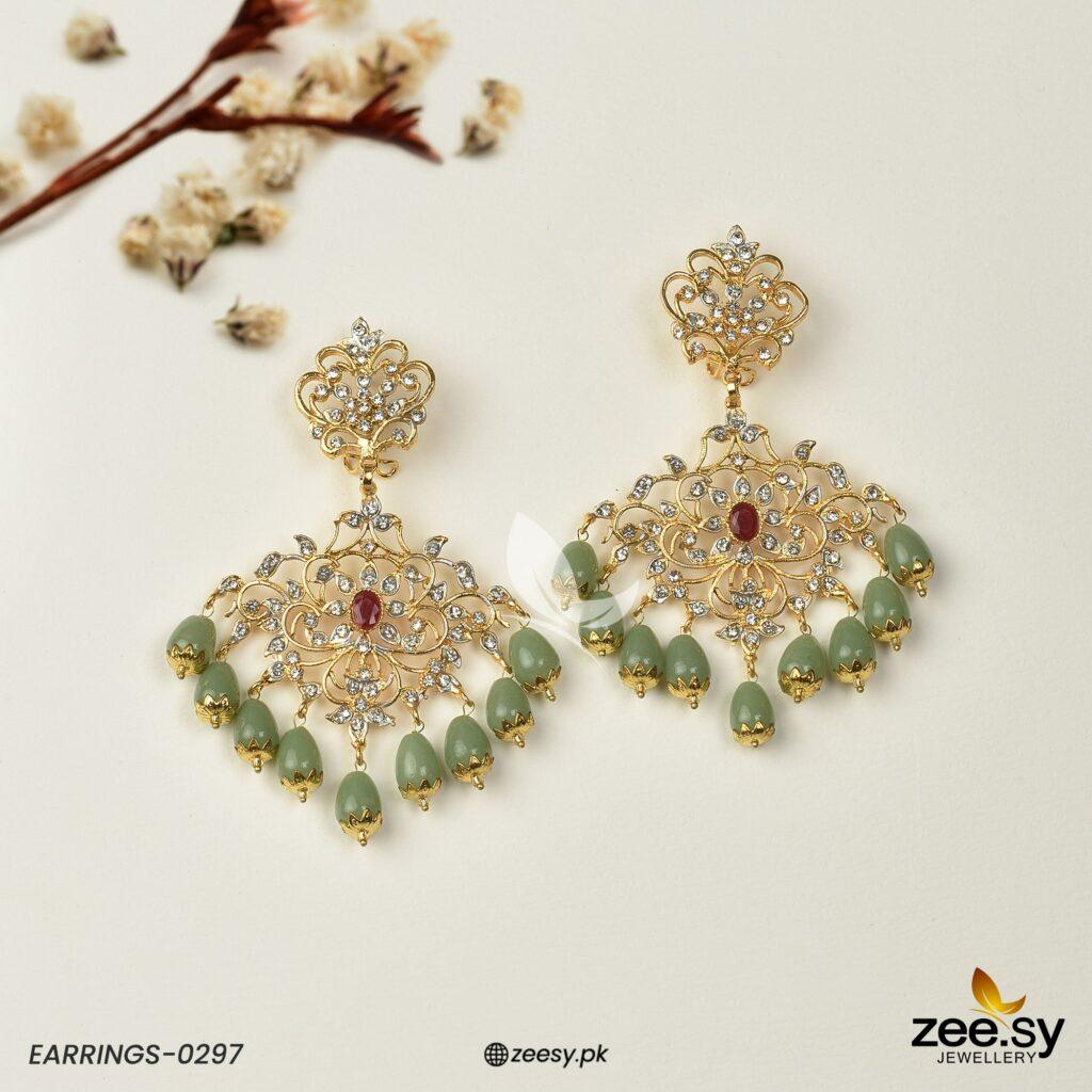 Earrings-0297 - by - Libasekhas UK - Registered Vendor of : Zeesy - 100% Original Designer Dresss