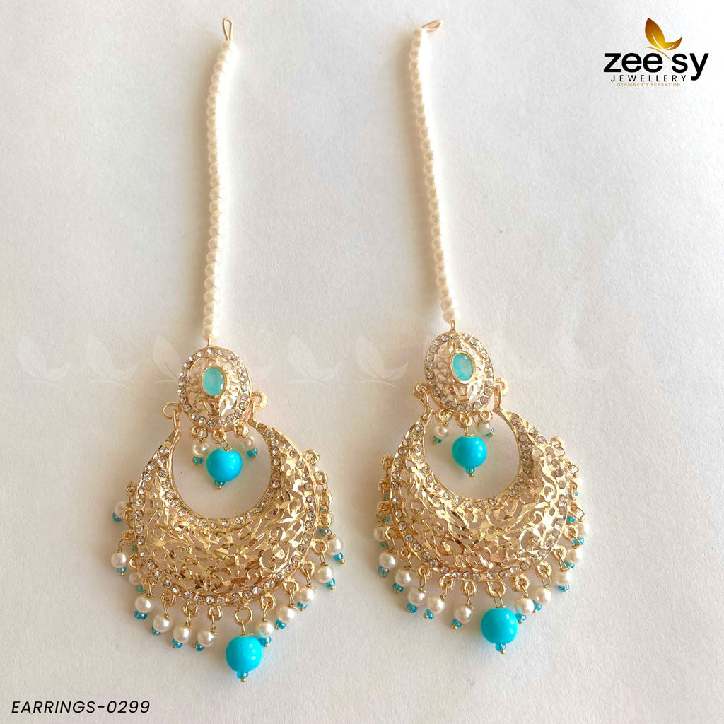 Earrings-0299 - by - Libasekhas UK - Registered Vendor of : Zeesy - 100% Original Designer Dresss