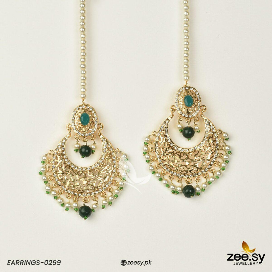 Earrings-0299 - by - Libasekhas UK - Registered Vendor of : Zeesy - 100% Original Designer Dresss
