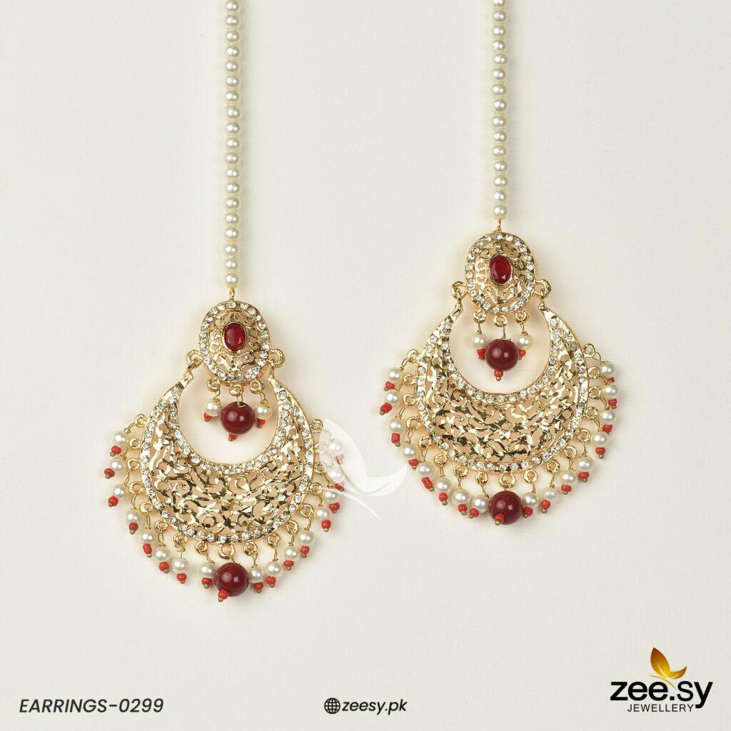 Earrings-0299 - by - Libasekhas UK - Registered Vendor of : Zeesy - 100% Original Designer Dresss