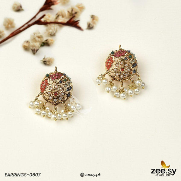 Earrings-0607 - by - Libasekhas UK - Registered Vendor of : Zeesy - 100% Original Designer Dresss