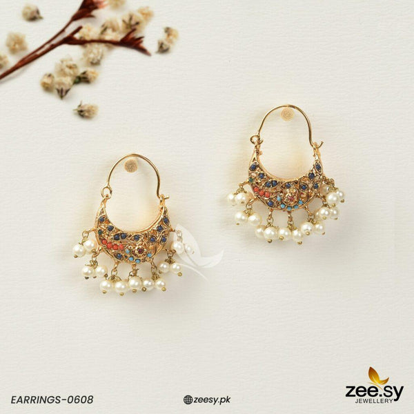 Earrings-0608 - by - Libasekhas UK - Registered Vendor of : Zeesy - 100% Original Designer Dresss