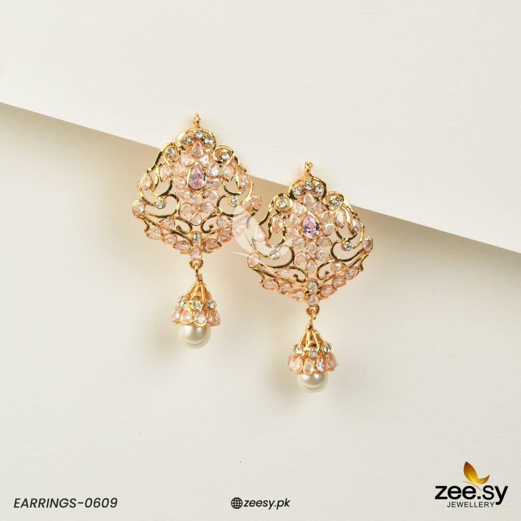Earrings-0609 - by - Libasekhas UK - Registered Vendor of : Zeesy - 100% Original Designer Dresss