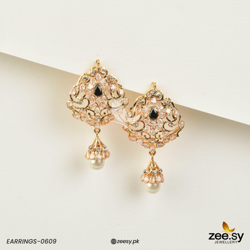 Earrings-0609 - by - Libasekhas UK - Registered Vendor of : Zeesy - 100% Original Designer Dresss