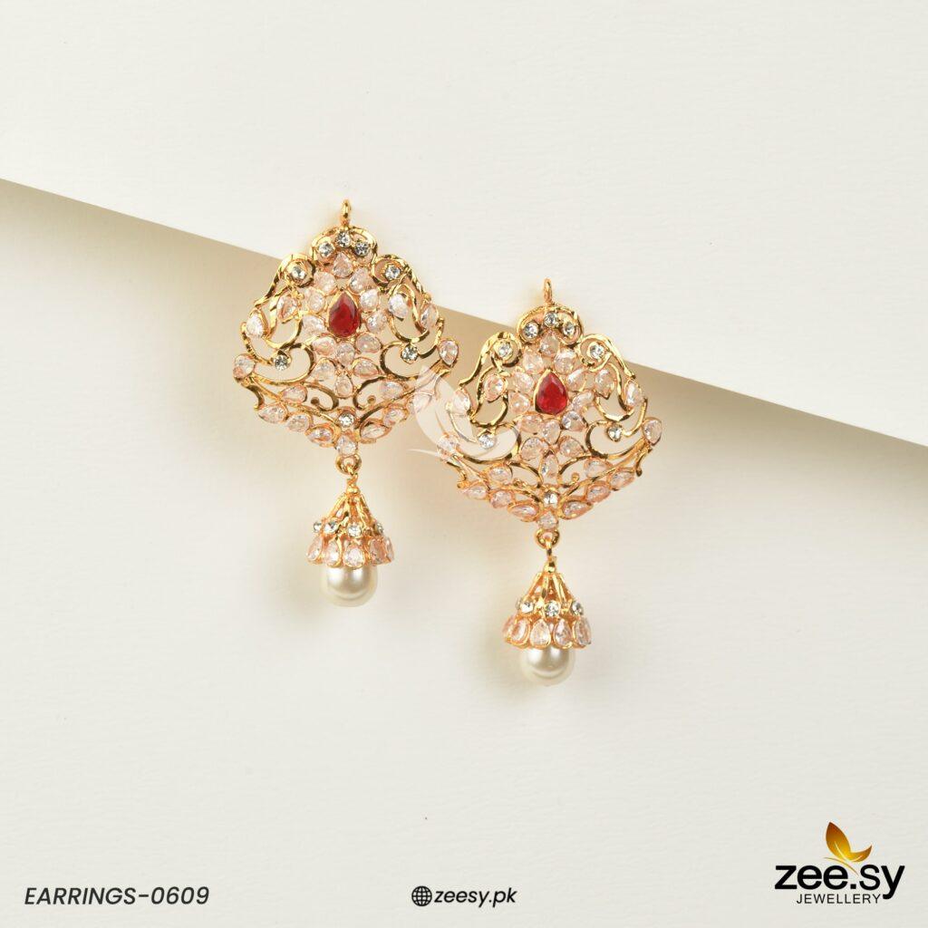 Earrings-0609 - by - Libasekhas UK - Registered Vendor of : Zeesy - 100% Original Designer Dresss