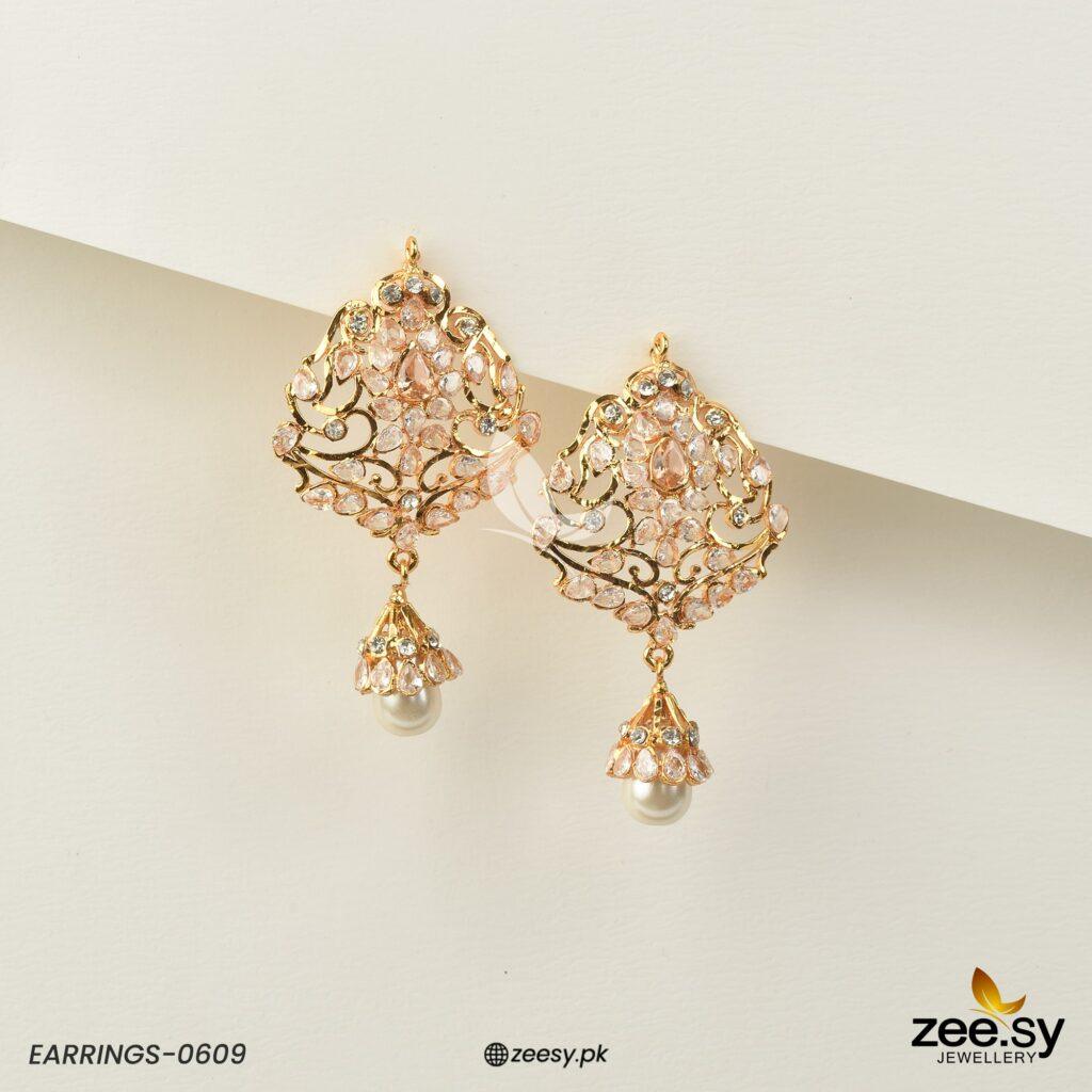 Earrings-0609 - by - Libasekhas UK - Registered Vendor of : Zeesy - 100% Original Designer Dresss