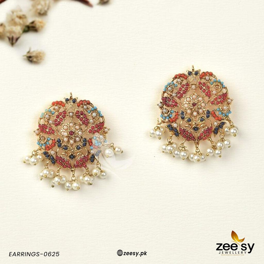 Earrings-0625 - by - Libasekhas UK - Registered Vendor of : Zeesy - 100% Original Designer Dresss