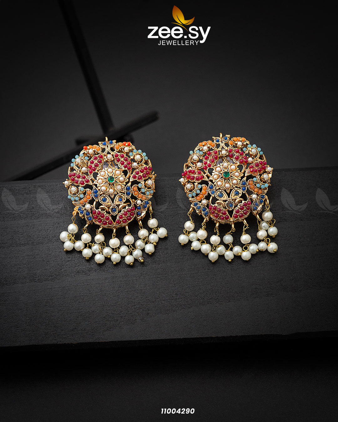 Earrings-0625 - by - Libasekhas UK - Registered Vendor of : Zeesy - 100% Original Designer Dresss