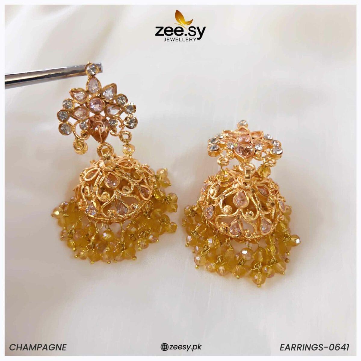 Earrings-0641 - by - Libasekhas UK - Registered Vendor of : Zeesy - 100% Original Designer Dresss