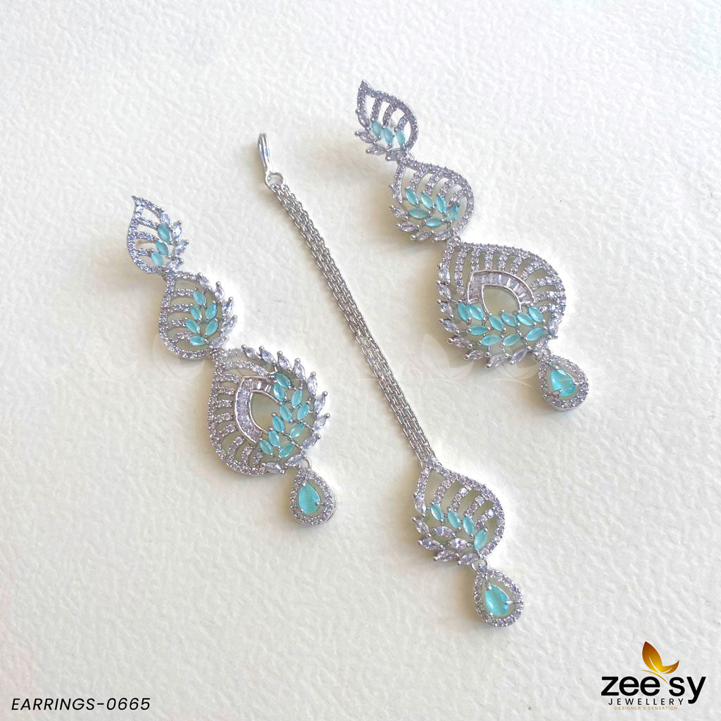 Earrings-0665 - by - Libasekhas UK - Registered Vendor of : Zeesy - 100% Original Designer Dresss