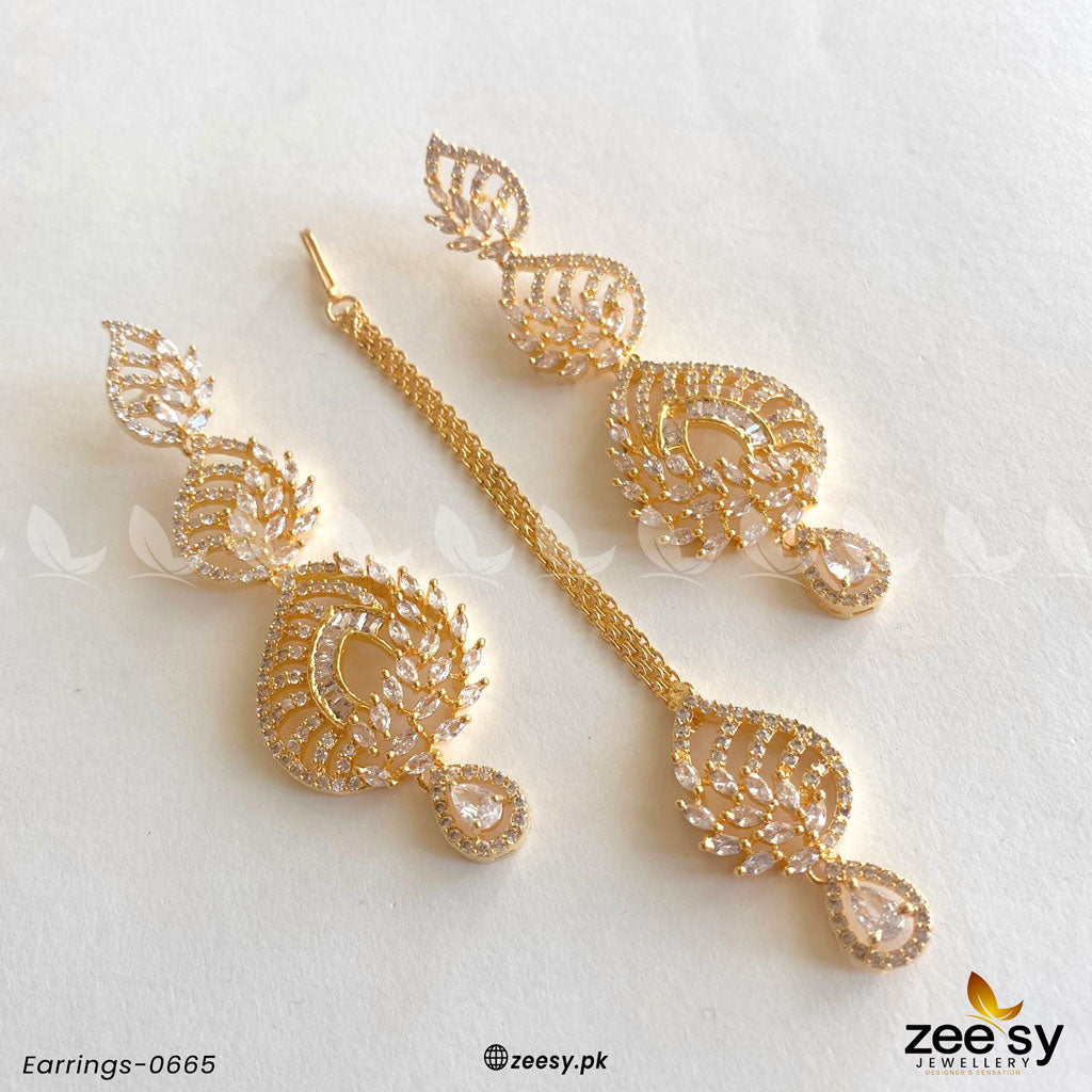 Earrings-0665 - by - Libasekhas UK - Registered Vendor of : Zeesy - 100% Original Designer Dresss