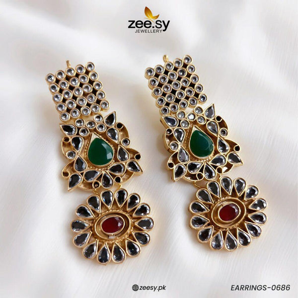 Earrings-0686 - by - Libasekhas UK - Registered Vendor of : Zeesy - 100% Original Designer Dresss