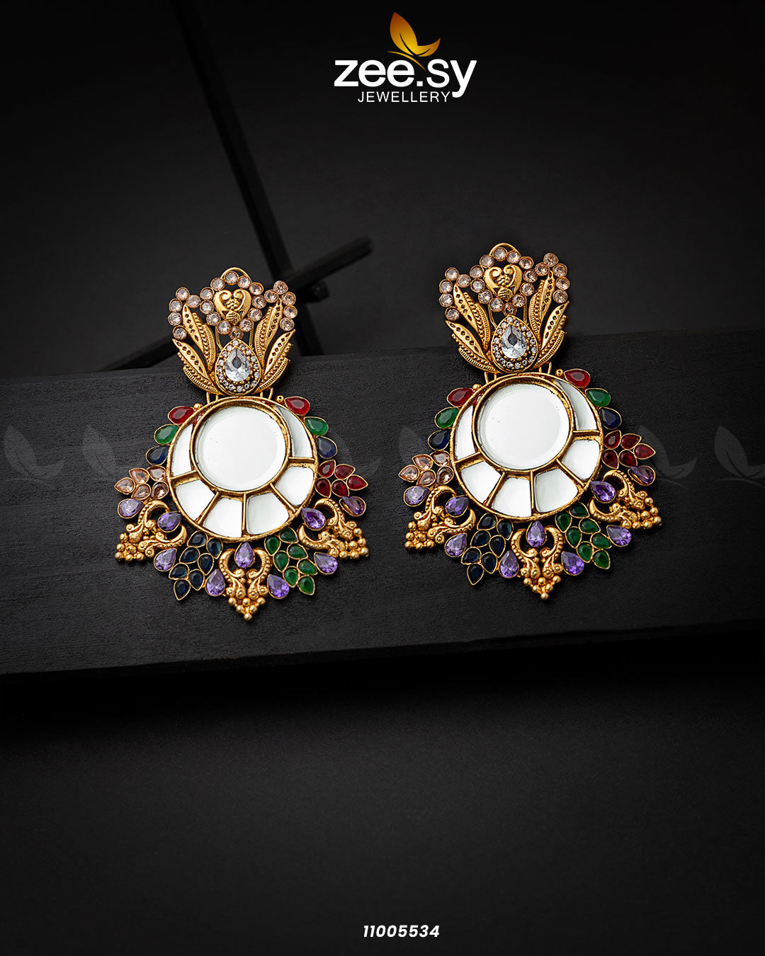 Earrings-0712 - by - Libasekhas UK - Registered Vendor of : Zeesy - 100% Original Designer Dresss