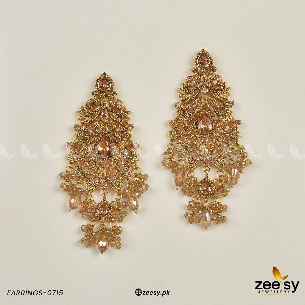 Earrings-0715 - by - Libasekhas UK - Registered Vendor of : Zeesy - 100% Original Designer Dresss