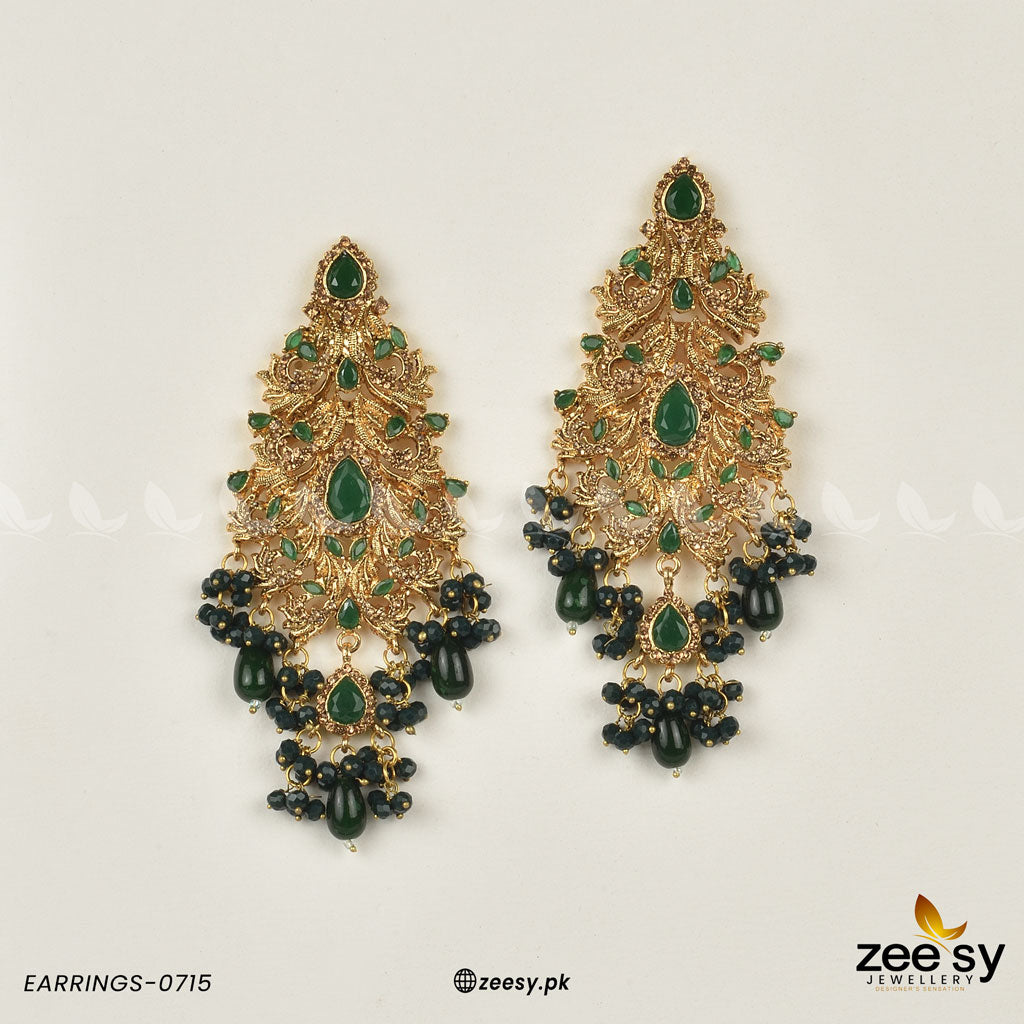 Earrings-0715 - by - Libasekhas UK - Registered Vendor of : Zeesy - 100% Original Designer Dresss