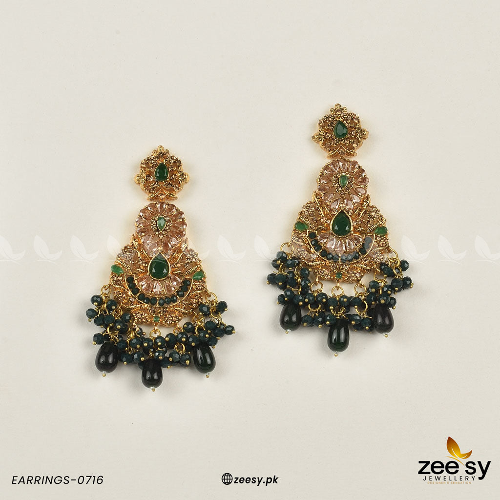 Earrings-0716 - by - Libasekhas UK - Registered Vendor of : Zeesy - 100% Original Designer Dresss