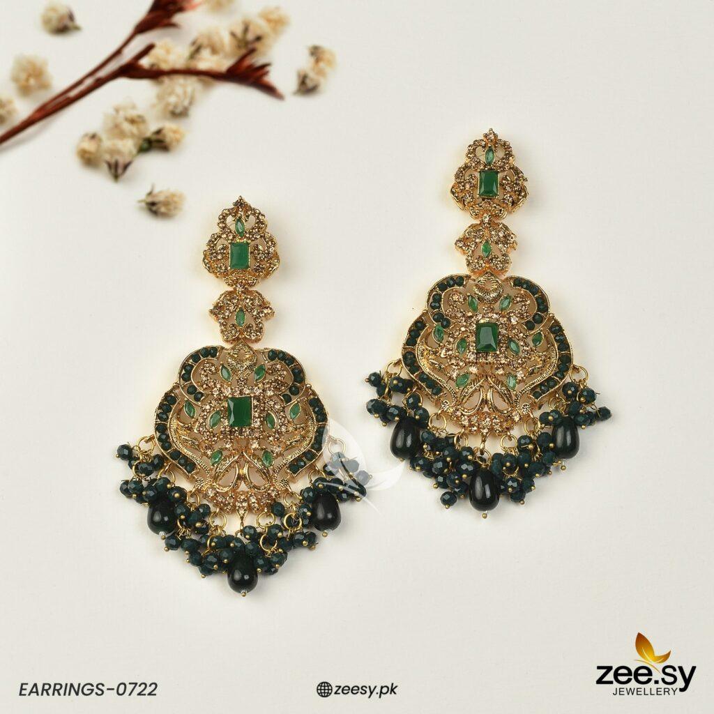 Earrings-0722 - by - Libasekhas UK - Registered Vendor of : Zeesy - 100% Original Designer Dresss