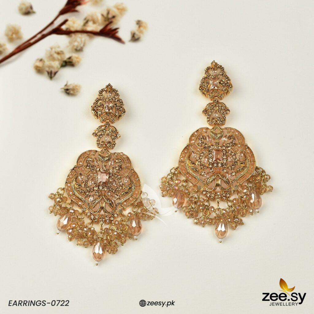 Earrings-0722 - by - Libasekhas UK - Registered Vendor of : Zeesy - 100% Original Designer Dresss