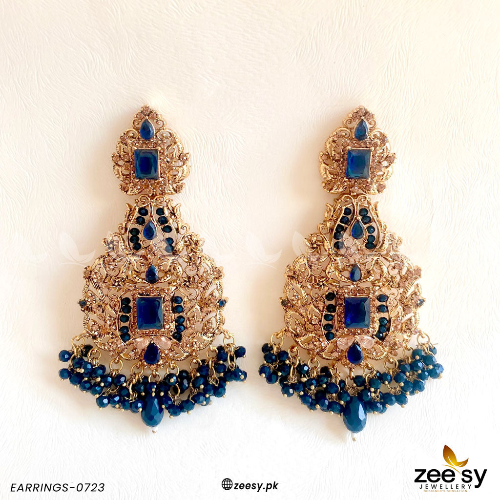 Earrings-0723 - by - Libasekhas UK - Registered Vendor of : Zeesy - 100% Original Designer Dresss