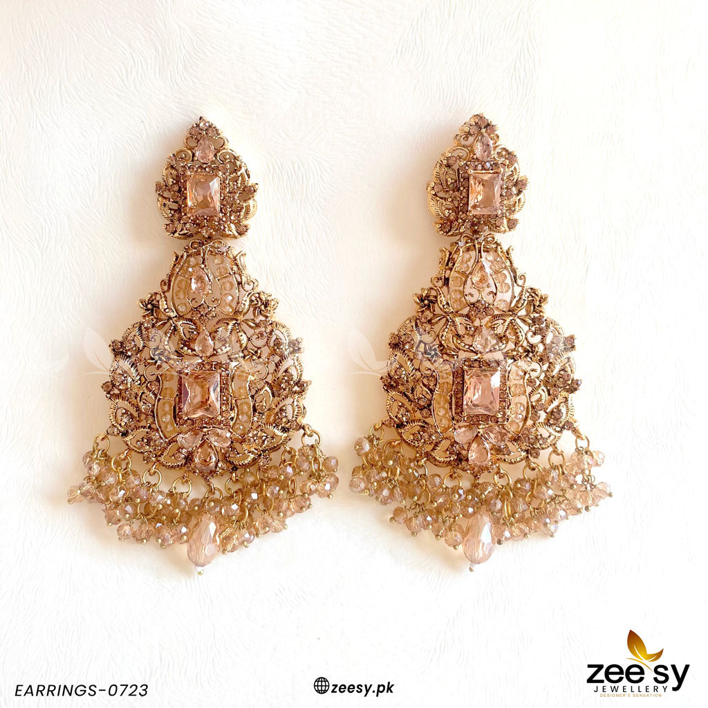Earrings-0723 - by - Libasekhas UK - Registered Vendor of : Zeesy - 100% Original Designer Dresss