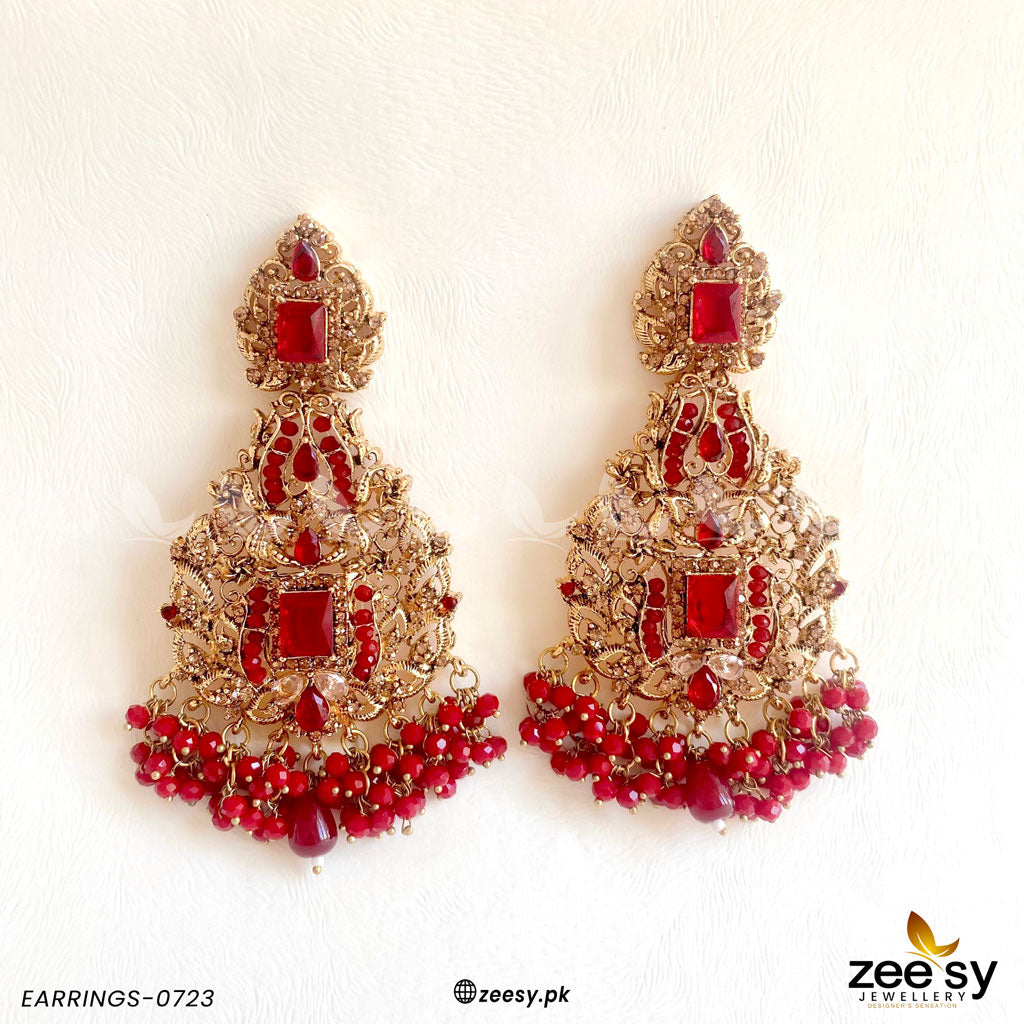 Earrings-0723 - by - Libasekhas UK - Registered Vendor of : Zeesy - 100% Original Designer Dresss