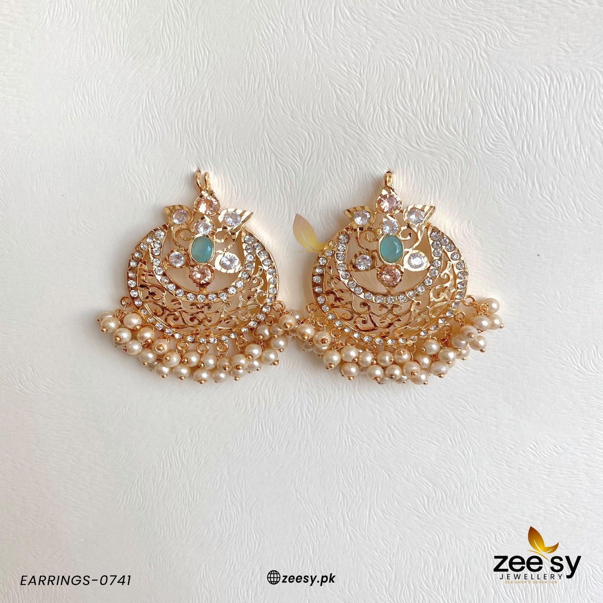 Earrings-0741 - by - Libasekhas UK - Registered Vendor of : Zeesy - 100% Original Designer Dresss