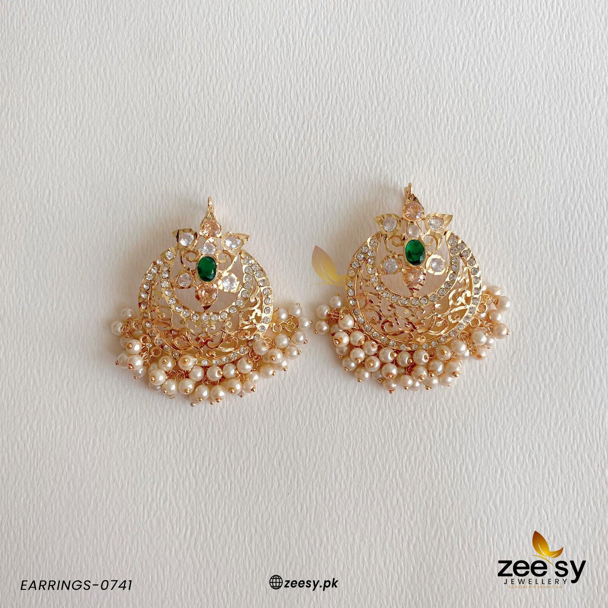 Earrings-0741 - by - Libasekhas UK - Registered Vendor of : Zeesy - 100% Original Designer Dresss