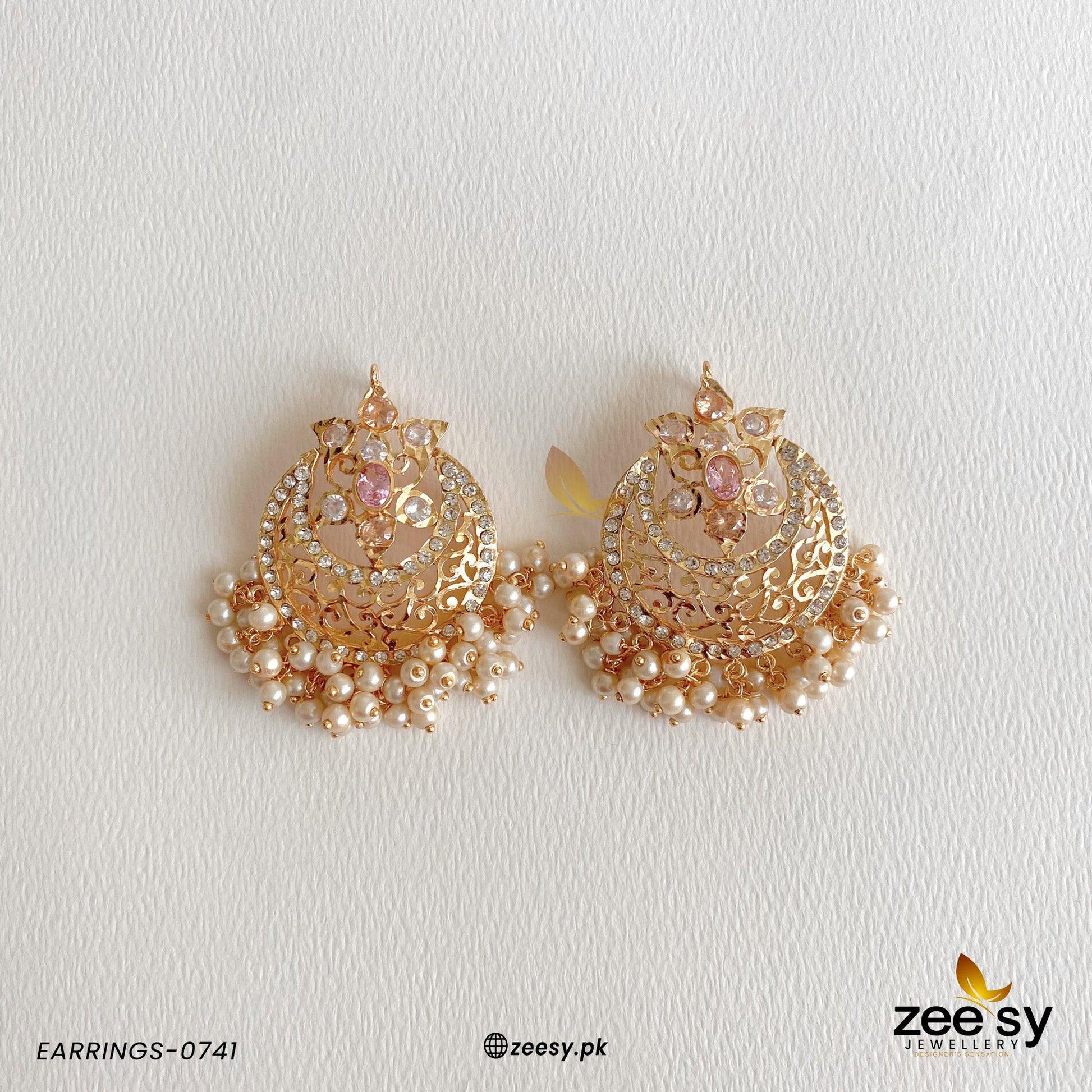 Earrings-0741 - by - Libasekhas UK - Registered Vendor of : Zeesy - 100% Original Designer Dresss