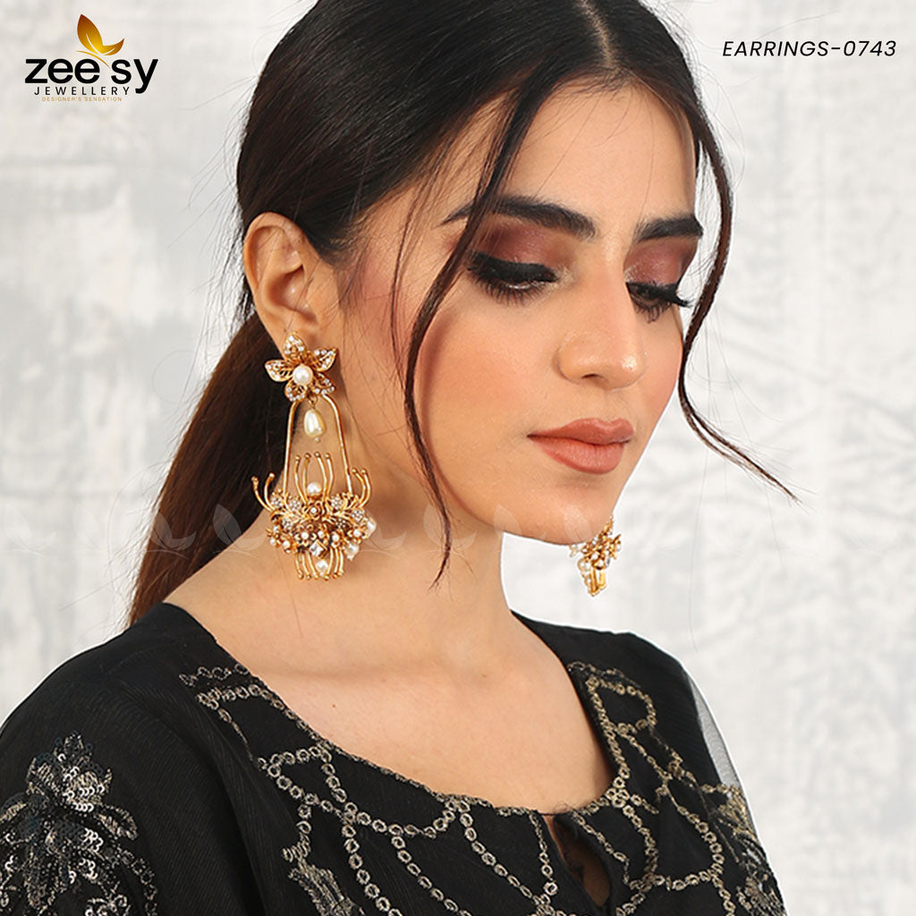Earrings-0743 - by - Libasekhas UK - Registered Vendor of : Zeesy - 100% Original Designer Dresss