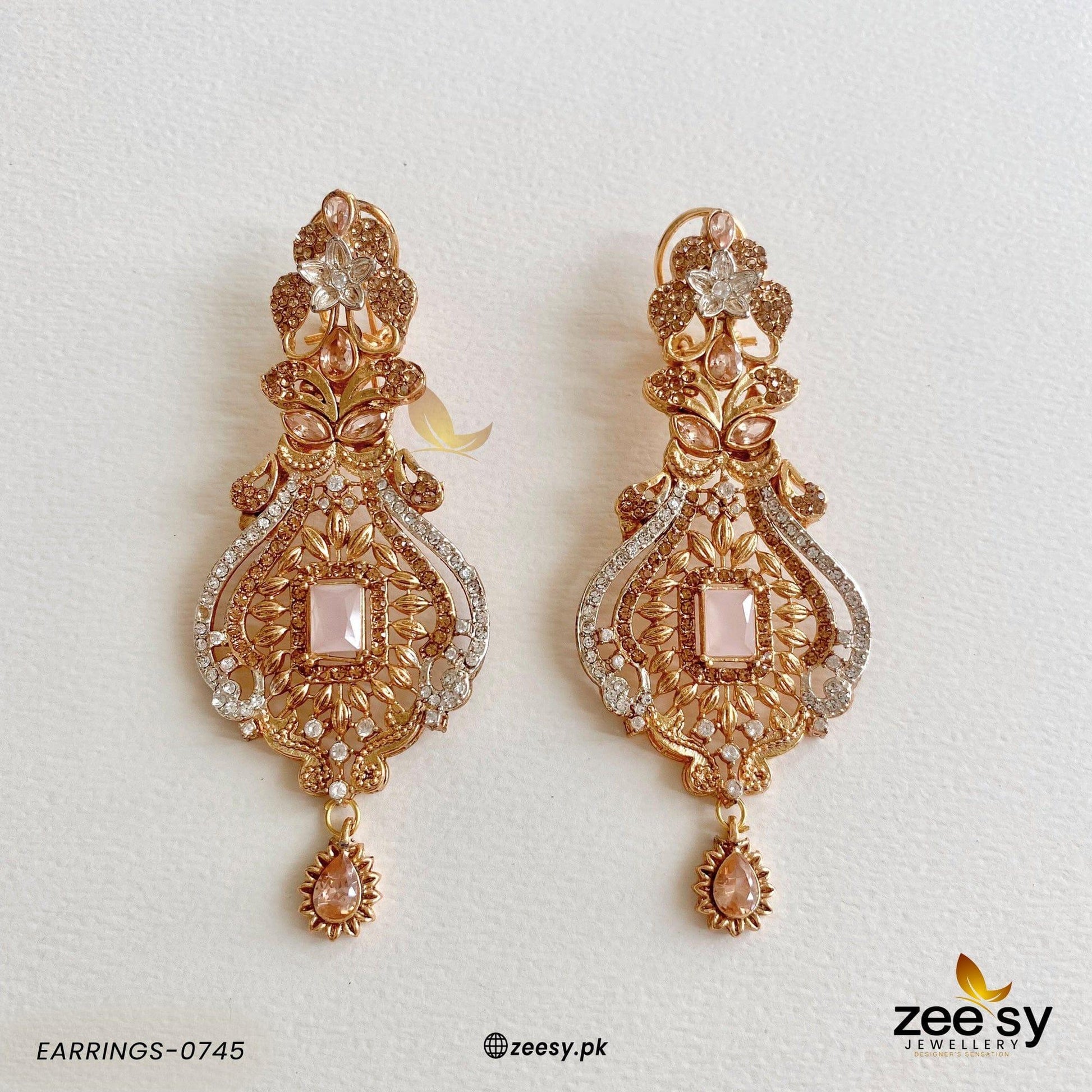 Earrings-0745 - by - Libasekhas UK - Registered Vendor of : Zeesy - 100% Original Designer Dresss