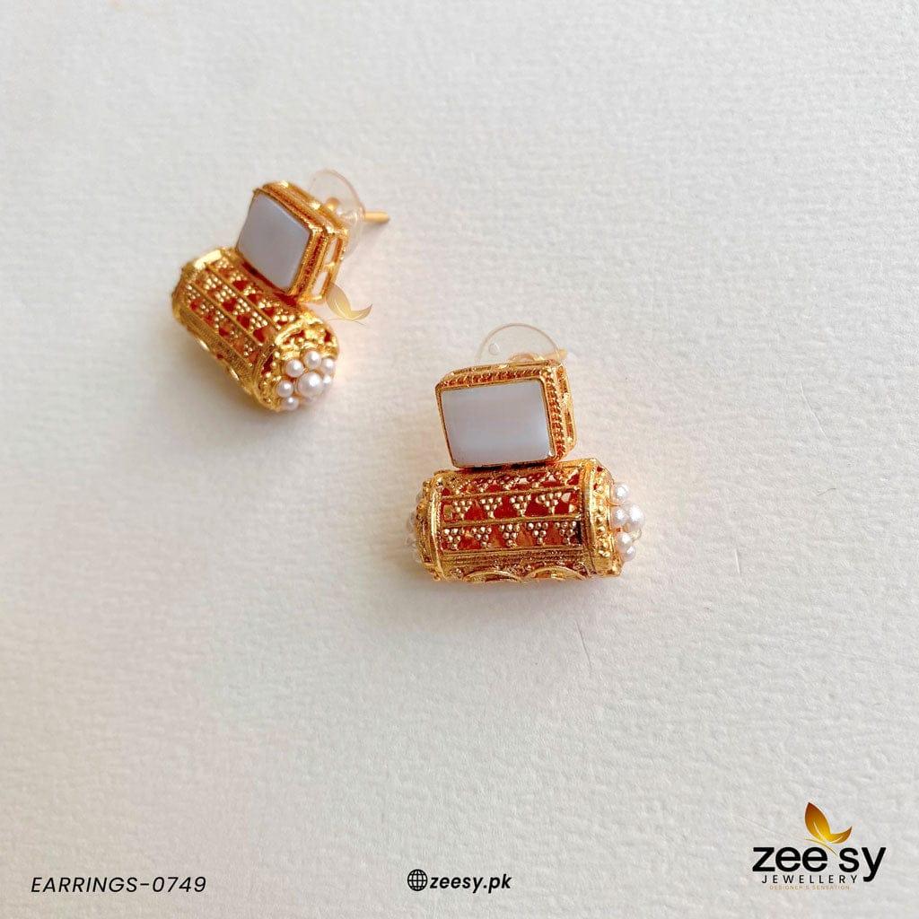 Earrings-0749 - by - Libasekhas UK - Registered Vendor of : Zeesy - 100% Original Designer Dresss