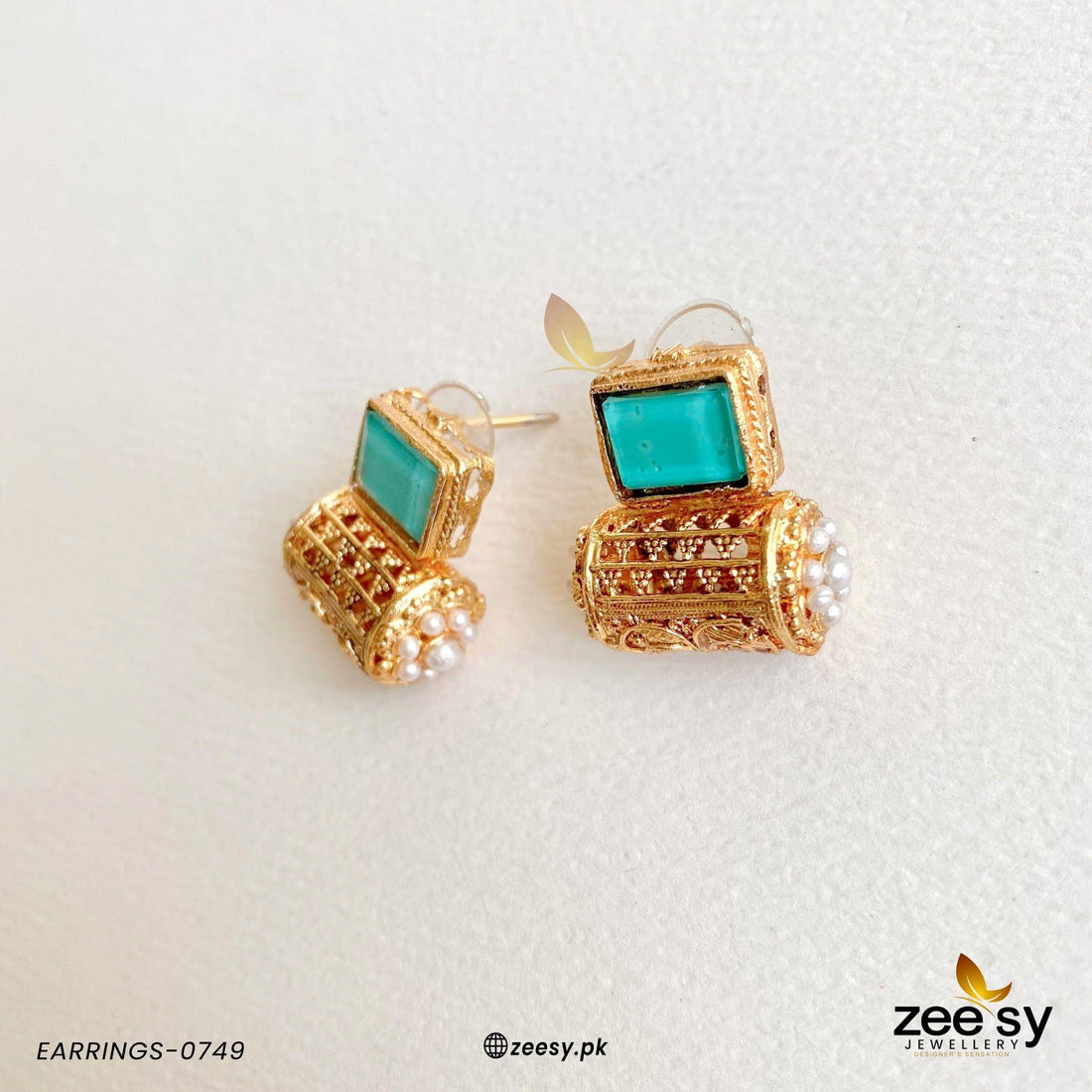 Earrings-0749 - by - Libasekhas UK - Registered Vendor of : Zeesy - 100% Original Designer Dresss
