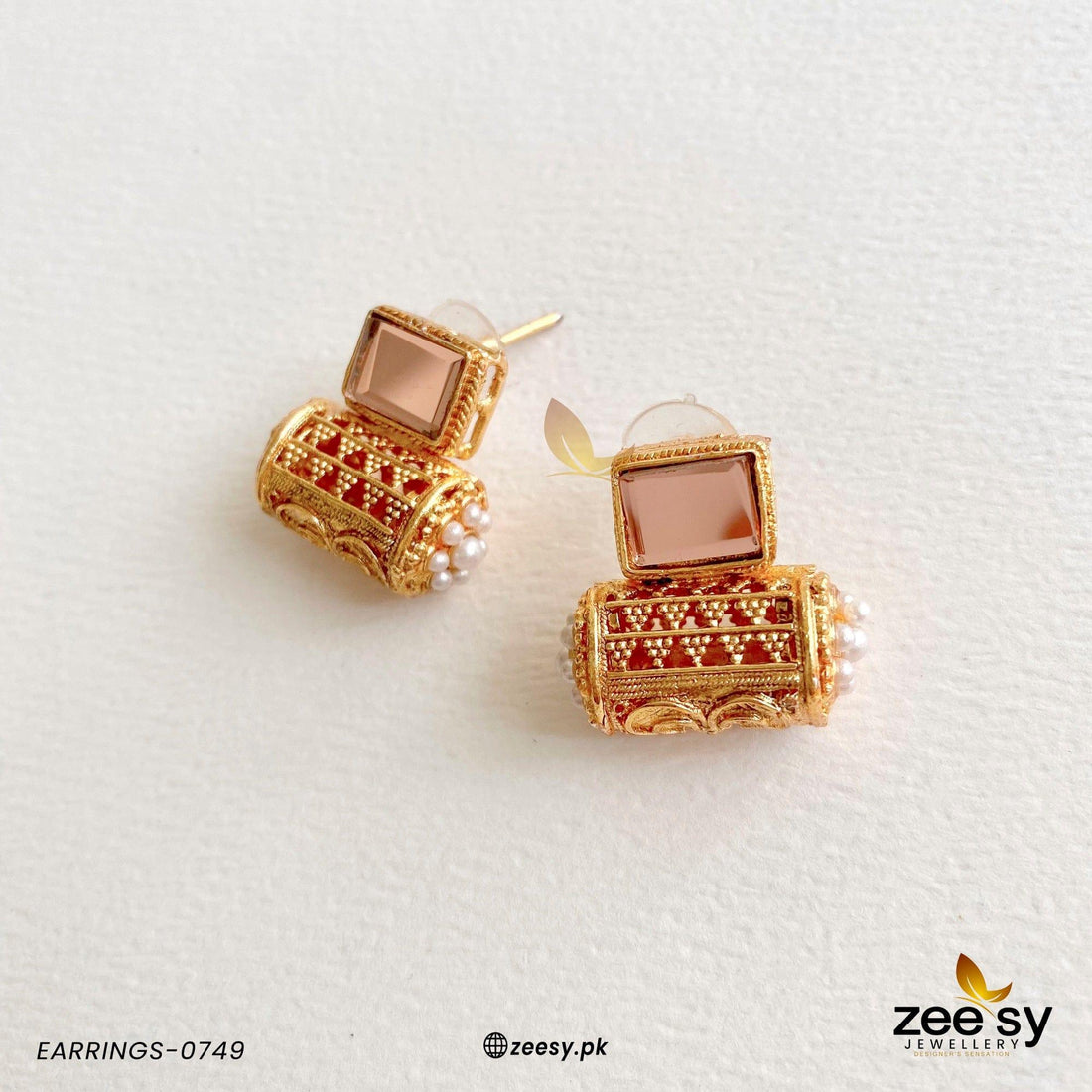 Earrings-0749 - by - Libasekhas UK - Registered Vendor of : Zeesy - 100% Original Designer Dresss