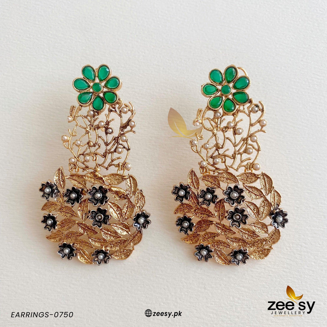 Earrings-0750 - by - Libasekhas UK - Registered Vendor of : Zeesy - 100% Original Designer Dresss