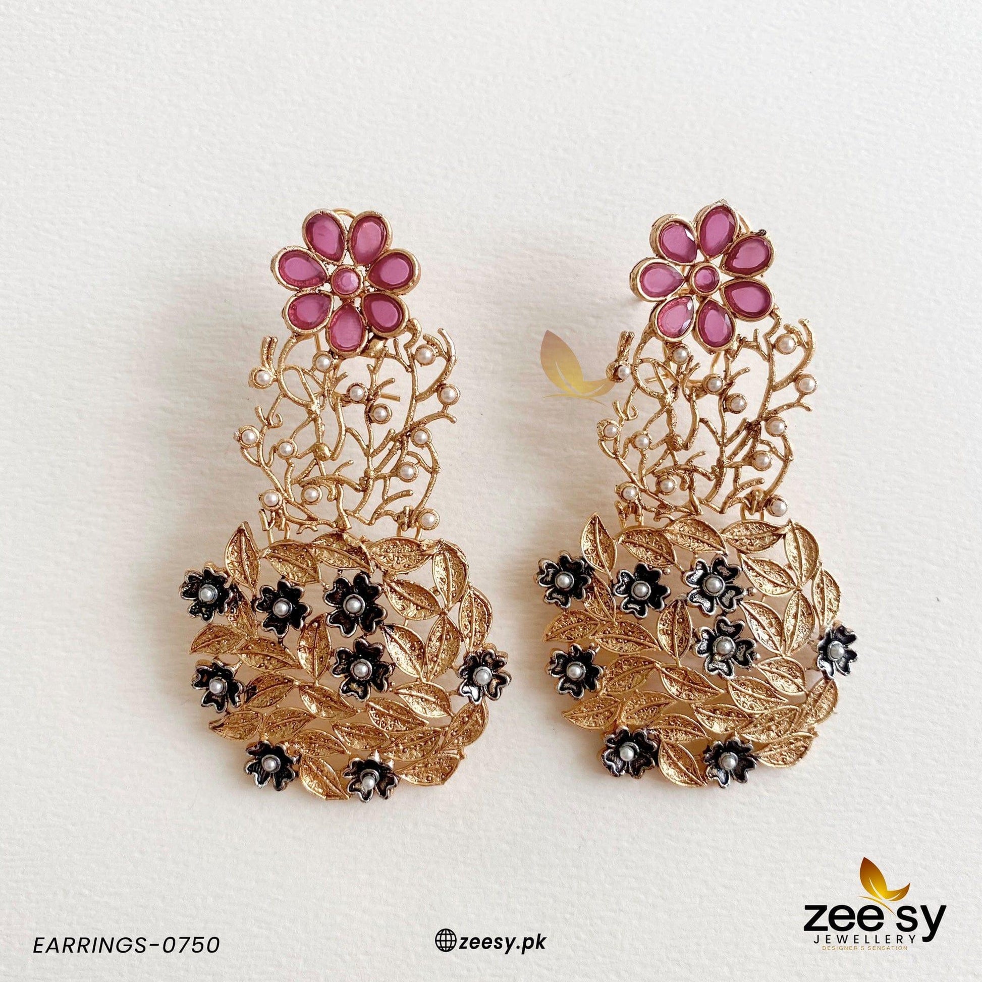 Earrings-0750 - by - Libasekhas UK - Registered Vendor of : Zeesy - 100% Original Designer Dresss