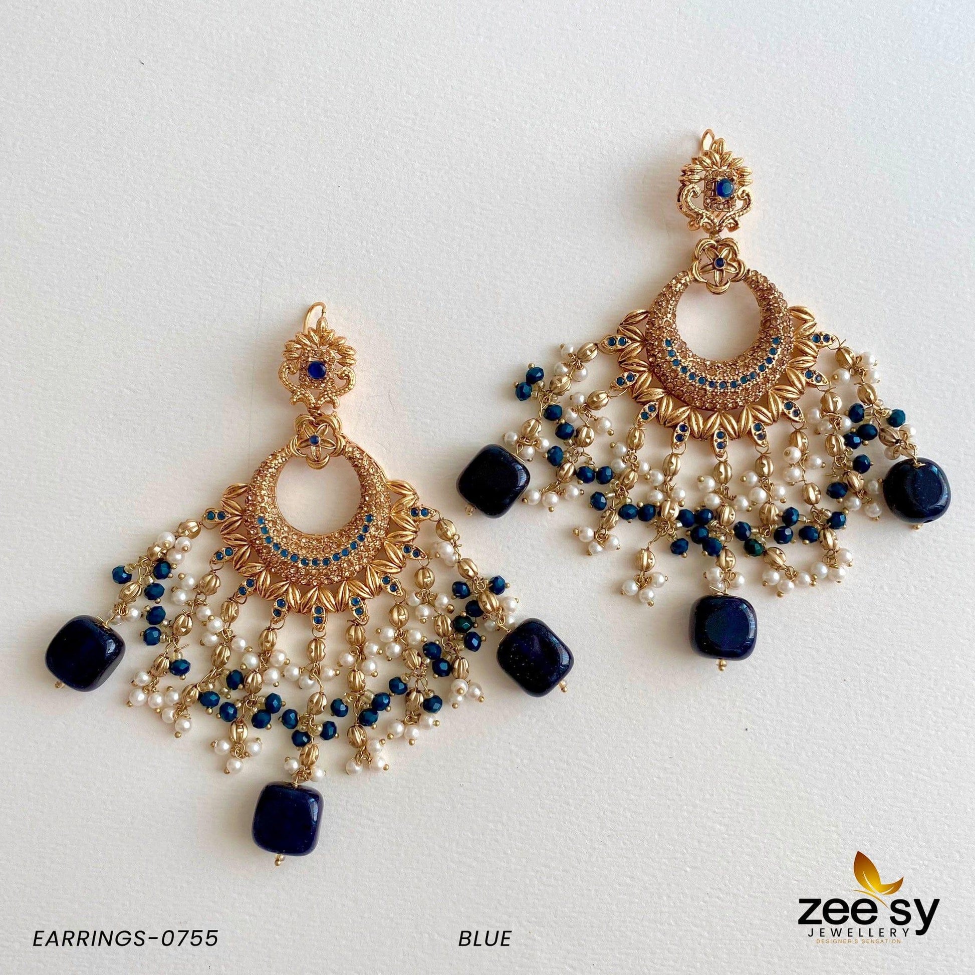 Earrings-0755 - by - Libasekhas UK - Registered Vendor of : Zeesy - 100% Original Designer Dresss