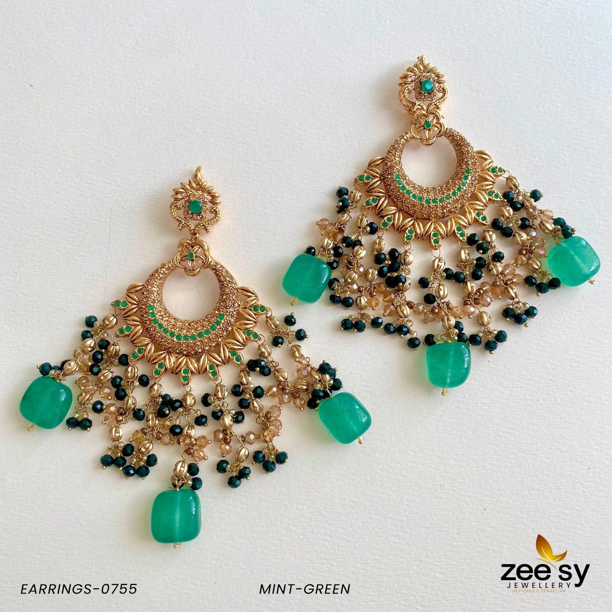 Earrings-0755 - by - Libasekhas UK - Registered Vendor of : Zeesy - 100% Original Designer Dresss