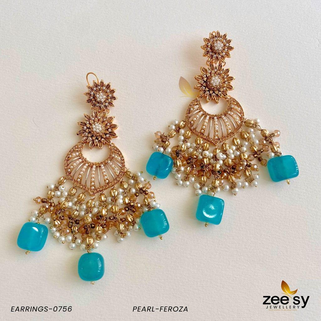 Earrings-0756 - by - Libasekhas UK - Registered Vendor of : Zeesy - 100% Original Designer Dresss