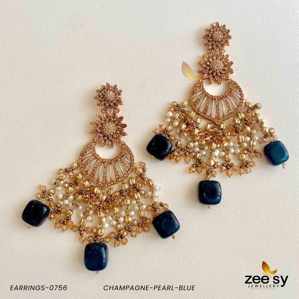 Earrings-0756 - by - Libasekhas UK - Registered Vendor of : Zeesy - 100% Original Designer Dresss