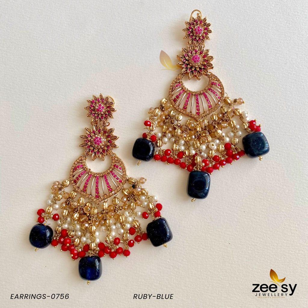 Earrings-0756 - by - Libasekhas UK - Registered Vendor of : Zeesy - 100% Original Designer Dresss