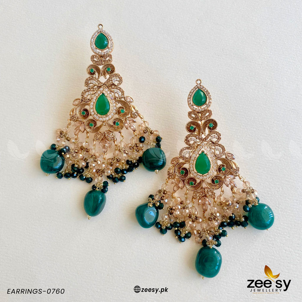 Earrings-0760 - by - Libasekhas UK - Registered Vendor of : Zeesy - 100% Original Designer Dresss