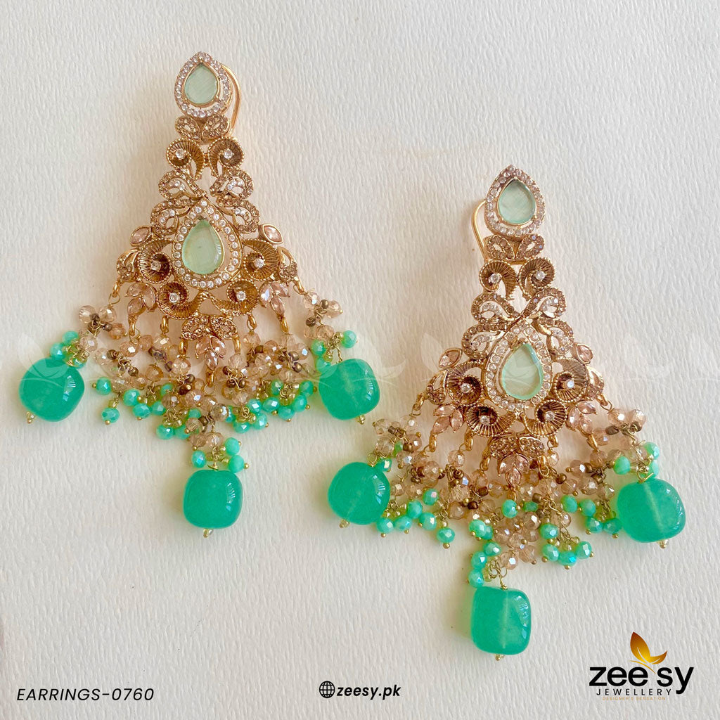 Earrings-0760 - by - Libasekhas UK - Registered Vendor of : Zeesy - 100% Original Designer Dresss