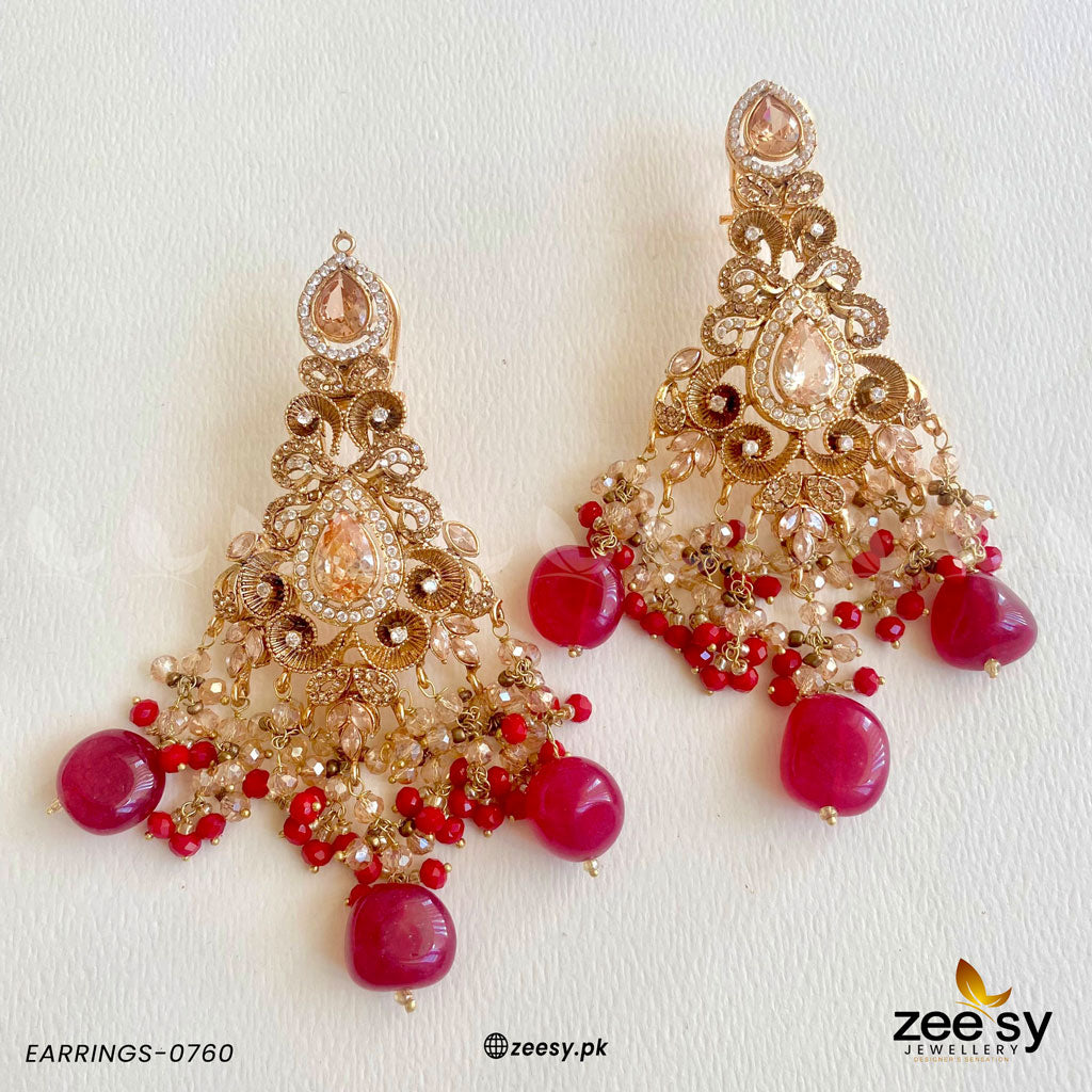 Earrings-0760 - by - Libasekhas UK - Registered Vendor of : Zeesy - 100% Original Designer Dresss