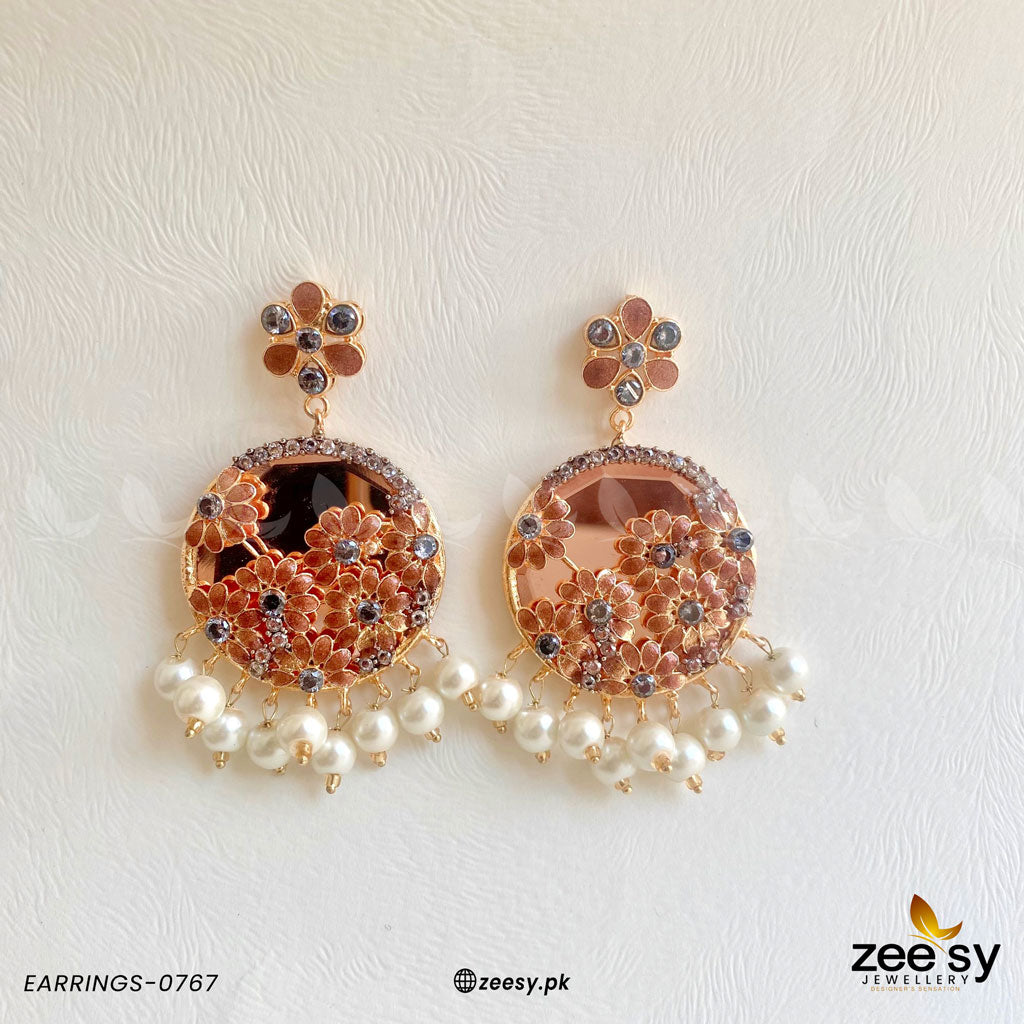 Earrings-0767 - by - Libasekhas UK - Registered Vendor of : Zeesy - 100% Original Designer Dresss